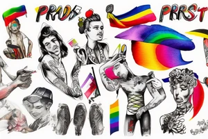 Gay pride tattoo idea