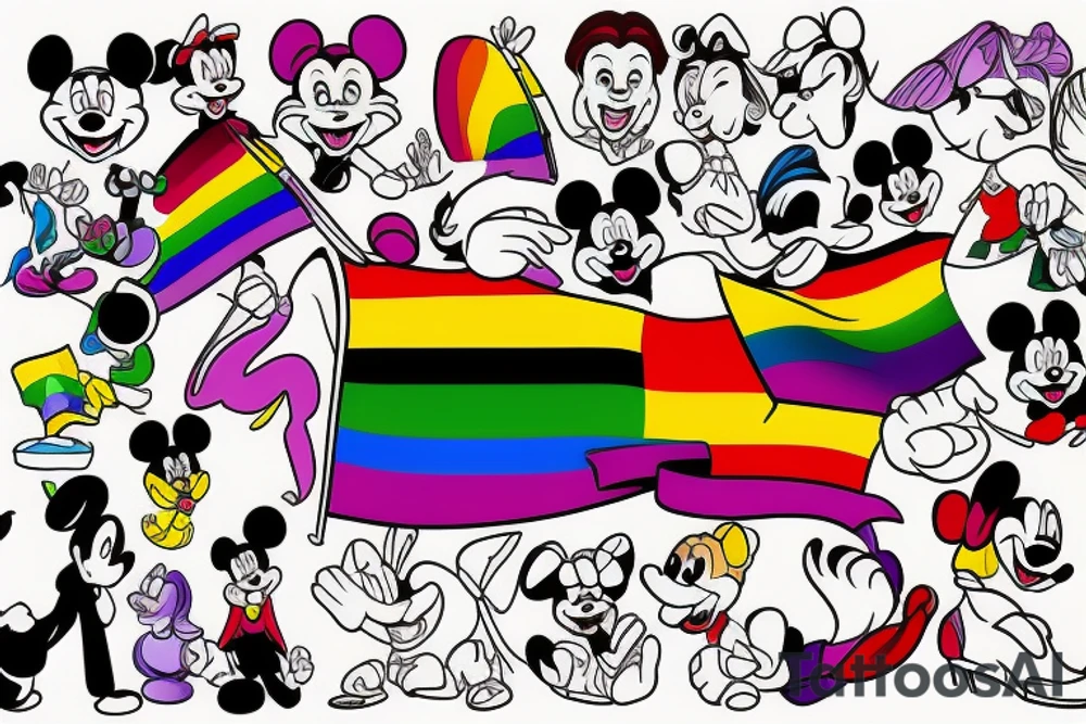 Gay pride tattoo idea