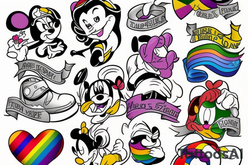 Gay pride tattoo idea