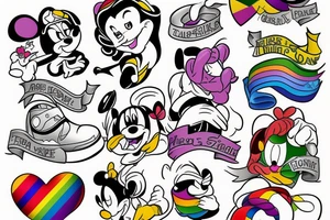 Gay pride tattoo idea