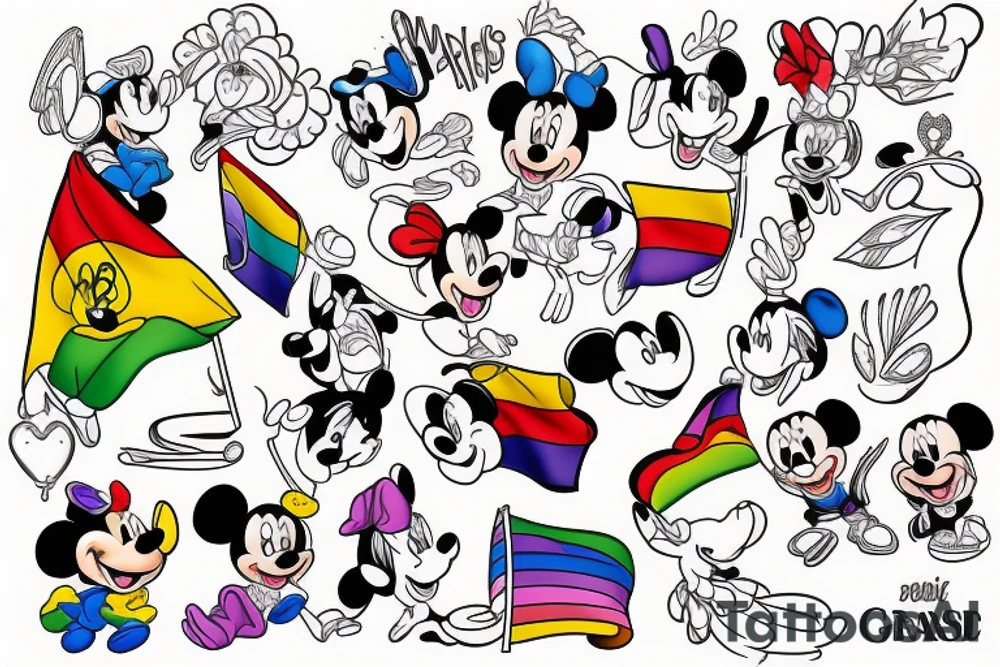 Gay pride tattoo idea