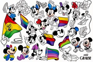 Gay pride tattoo idea