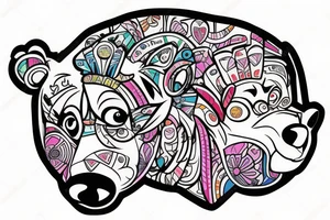Gay Pride, bear tattoo idea