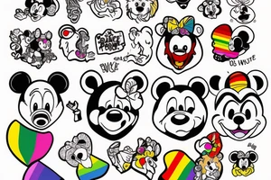 Gay Pride, bear tattoo idea