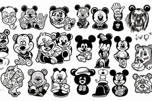 Gay Pride, bear tattoo idea