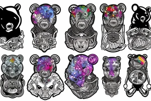 Gay Pride, bear tattoo idea