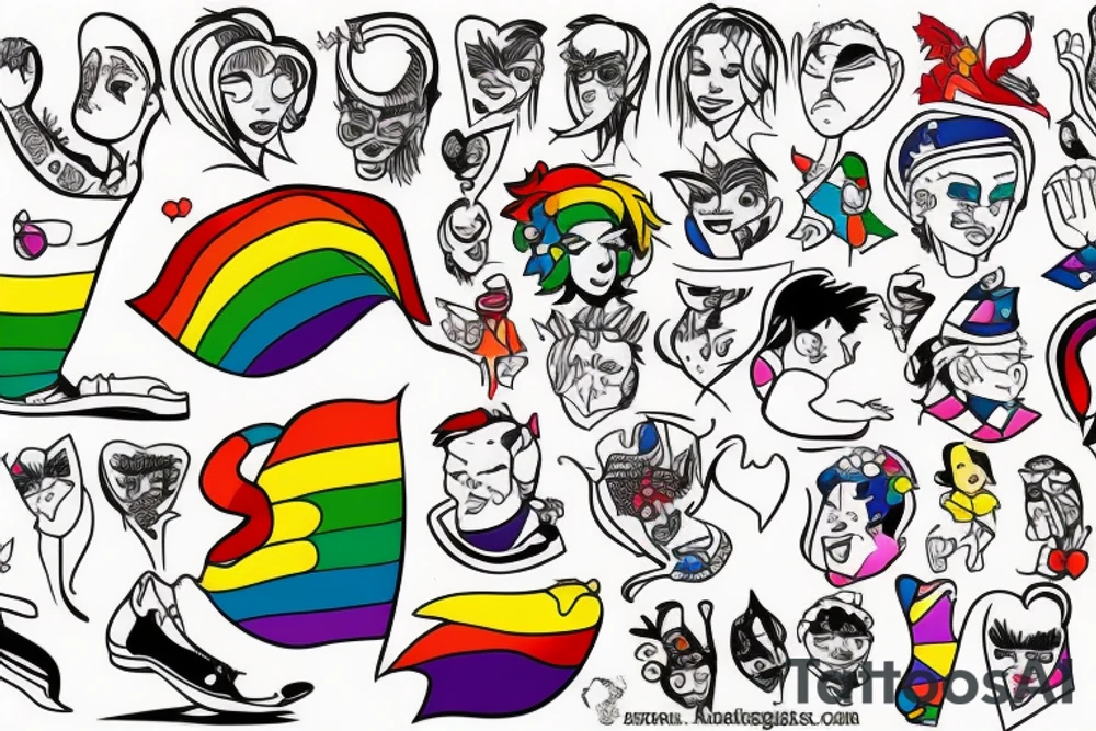 Gay Pride tattoo idea