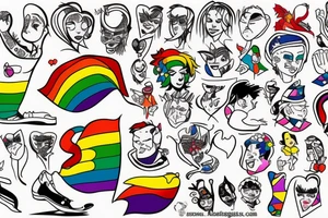 Gay Pride tattoo idea