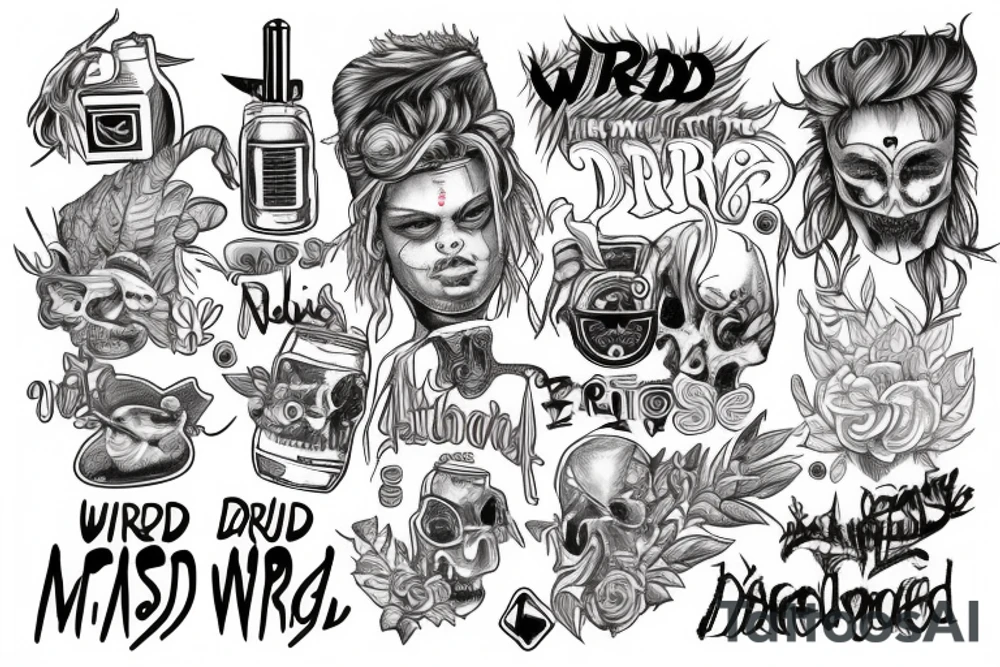 WRLD on drugs juice WRLD 999 tattoo idea