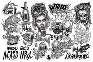 WRLD on drugs juice WRLD 999 tattoo idea