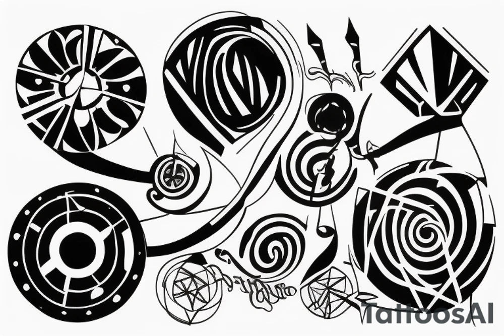 The spinning top from the christopher nolan movie, “inception” tattoo idea