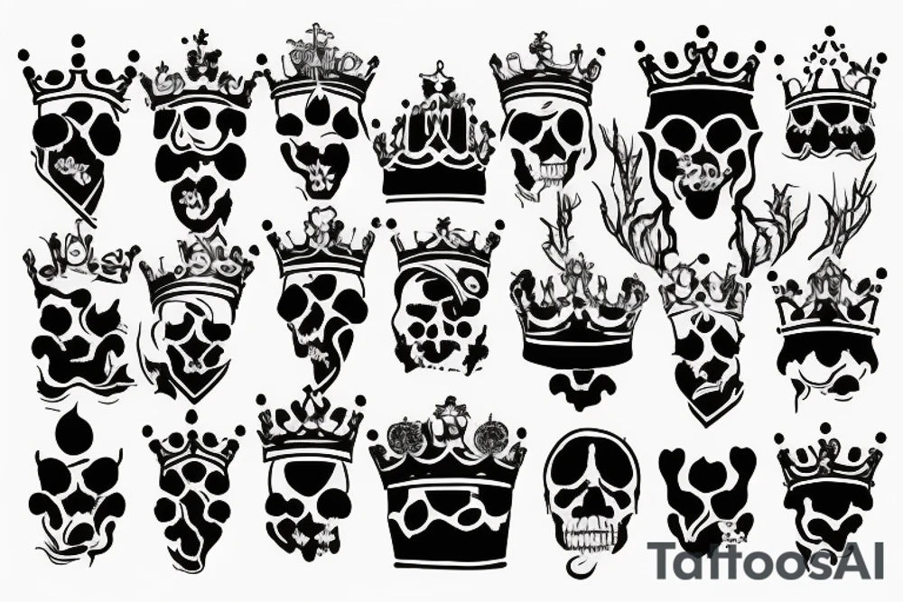 soul king crown tattoo idea