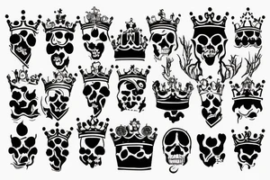 soul king crown tattoo idea