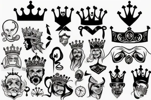 soul king crown tattoo idea
