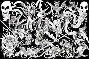 demon slayer tattoo idea