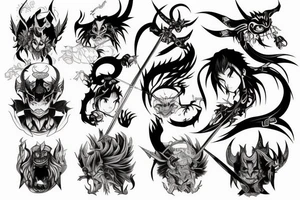 demon slayer tattoo idea