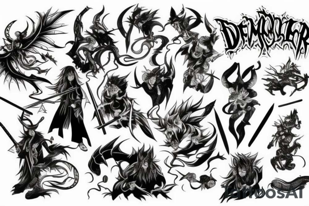 demon slayer tattoo idea