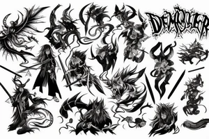 demon slayer tattoo idea
