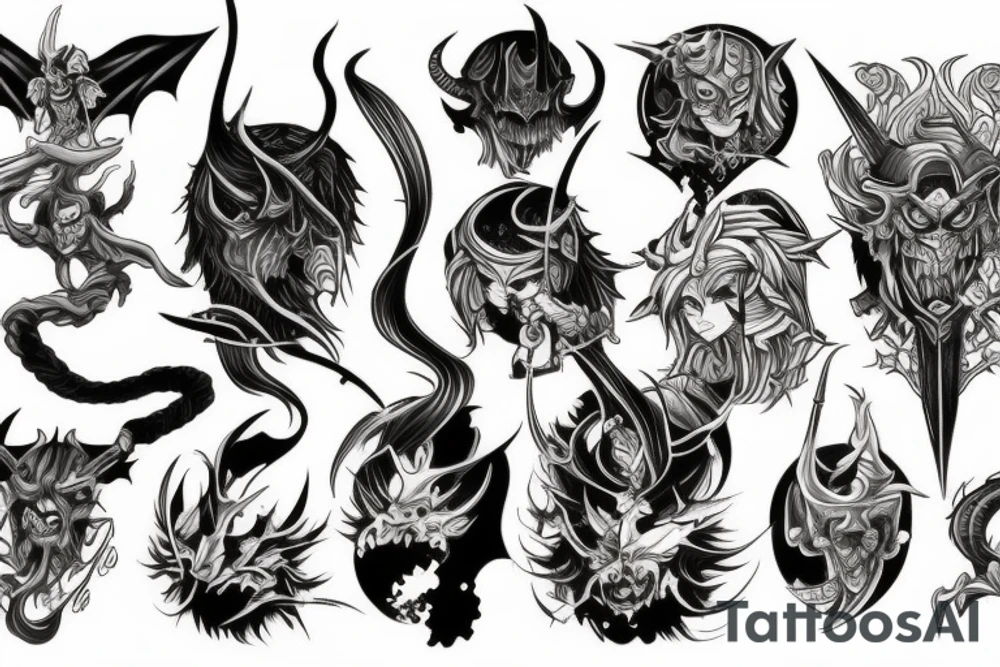 demon slayer tattoo idea