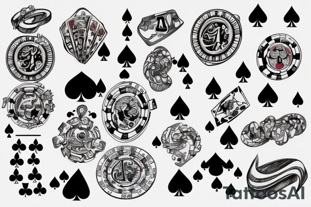 gambling tattoo idea