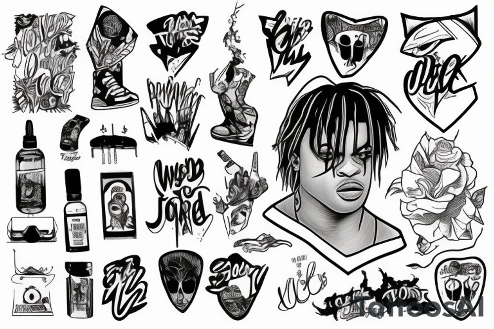Juice Wrld tattoo idea