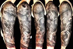 full sleeve, sci-fi tattoo idea