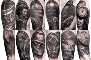 full sleeve, sci-fi tattoo idea