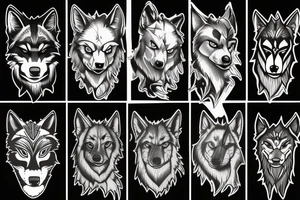 wolf pack tattoo idea