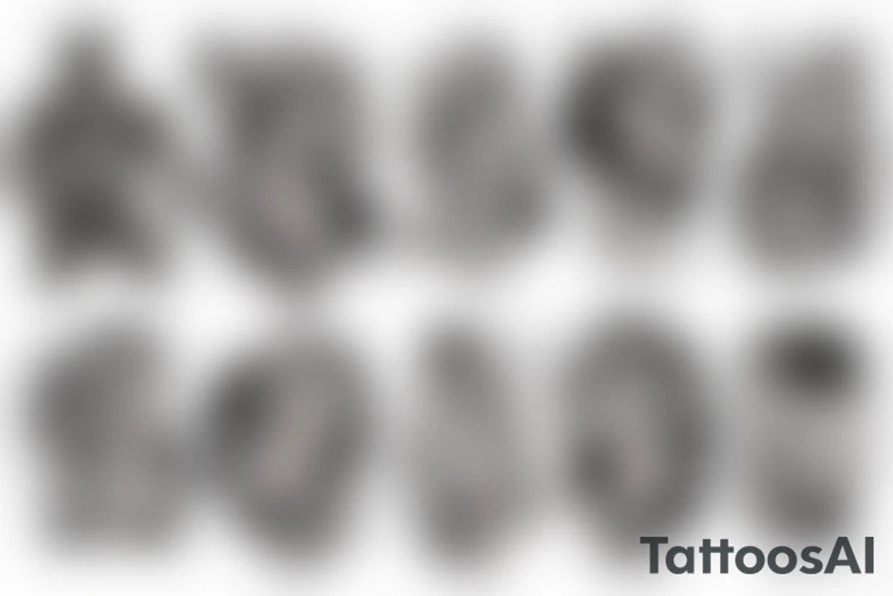 full sleeve, brutish monsters, space heroes, scantily-clad damsel in distress. tattoo idea