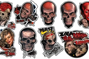 full sleeve,  mars attacks tattoo idea