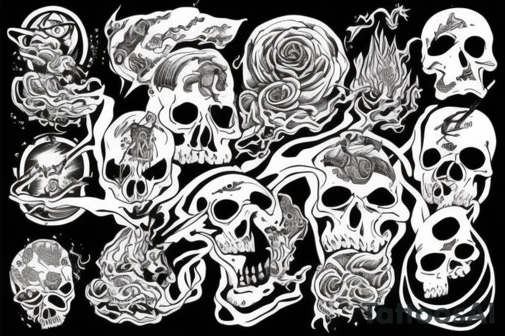 Tornado of souls tattoo idea