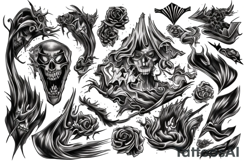 Tornado of souls tattoo idea