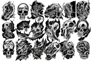 Tornado of souls tattoo idea