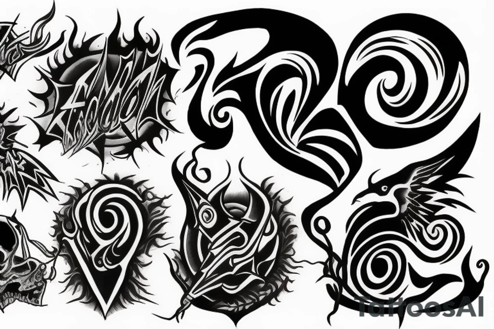 Tornado of souls tattoo idea