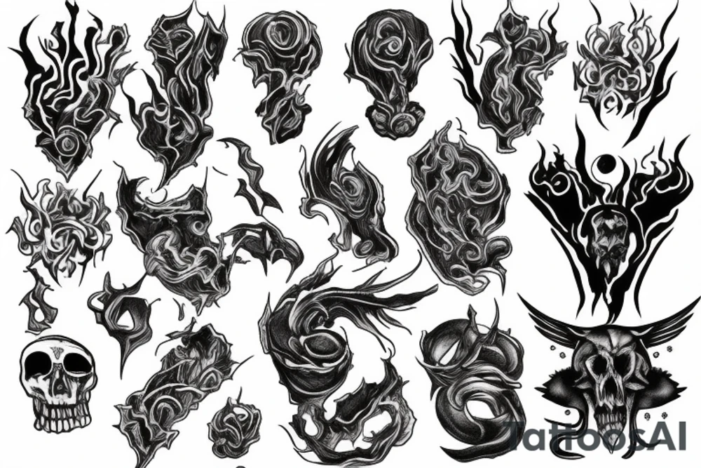 Tornado of souls tattoo idea