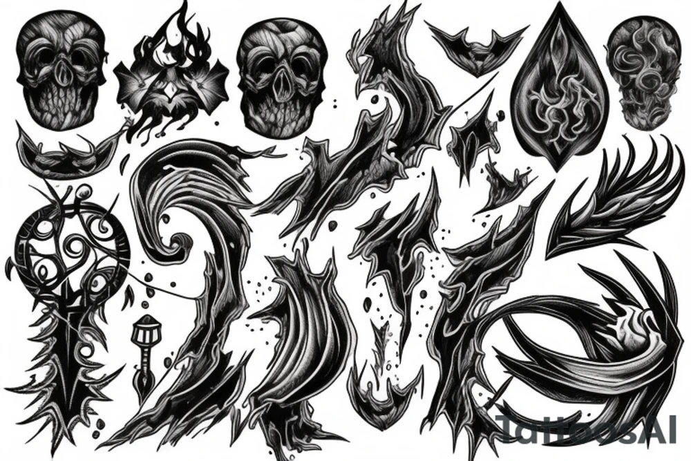 Tornado of souls tattoo idea