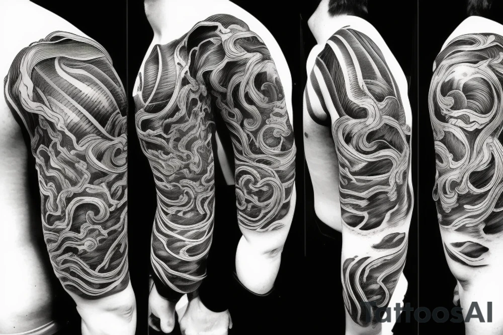 Agresive tornado tattoo idea