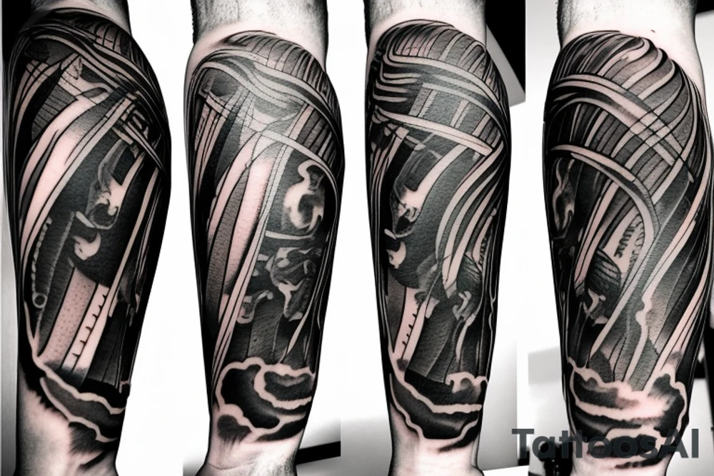 Agresive tornado tattoo idea