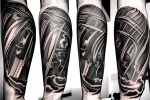Agresive tornado tattoo idea