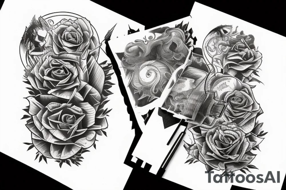 people been swalowed by a tornado tattoo idea