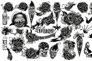 people been swalowed by a tornado tattoo idea