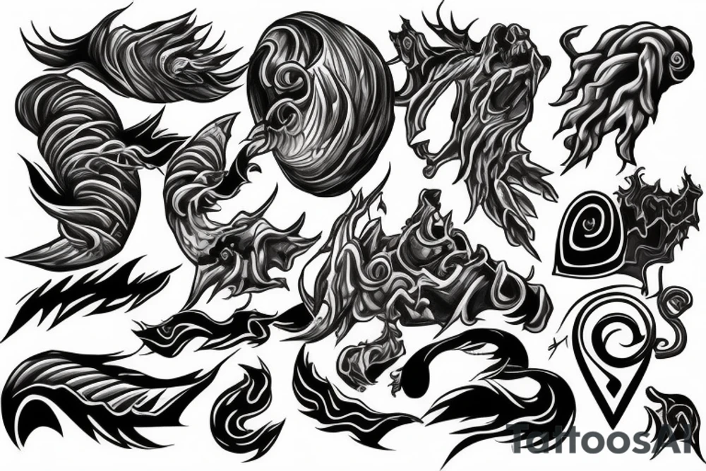 tornado of souls tattoo idea