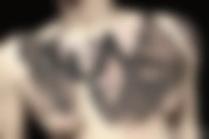 Anubis with the pyramids and the moon tattoo idea
