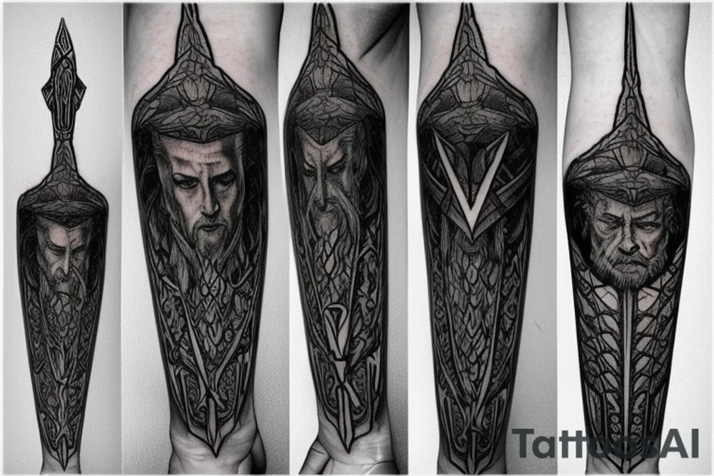 lord of the rings sword tattoo idea