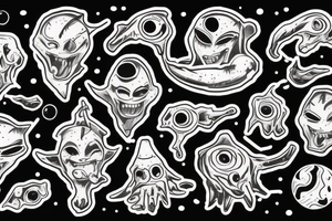 aliens reaching the earth tattoo idea