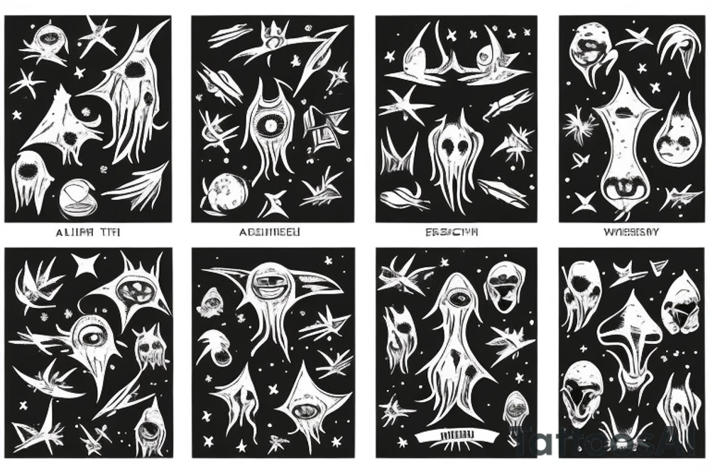aliens reaching the earth tattoo idea