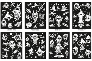aliens reaching the earth tattoo idea