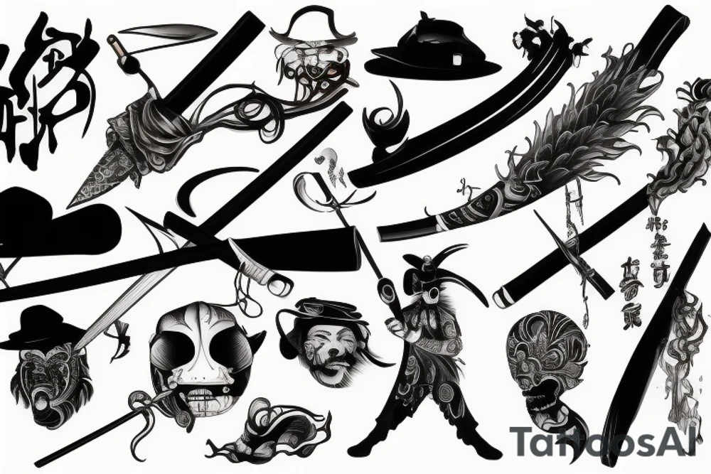 katana tattoo idea