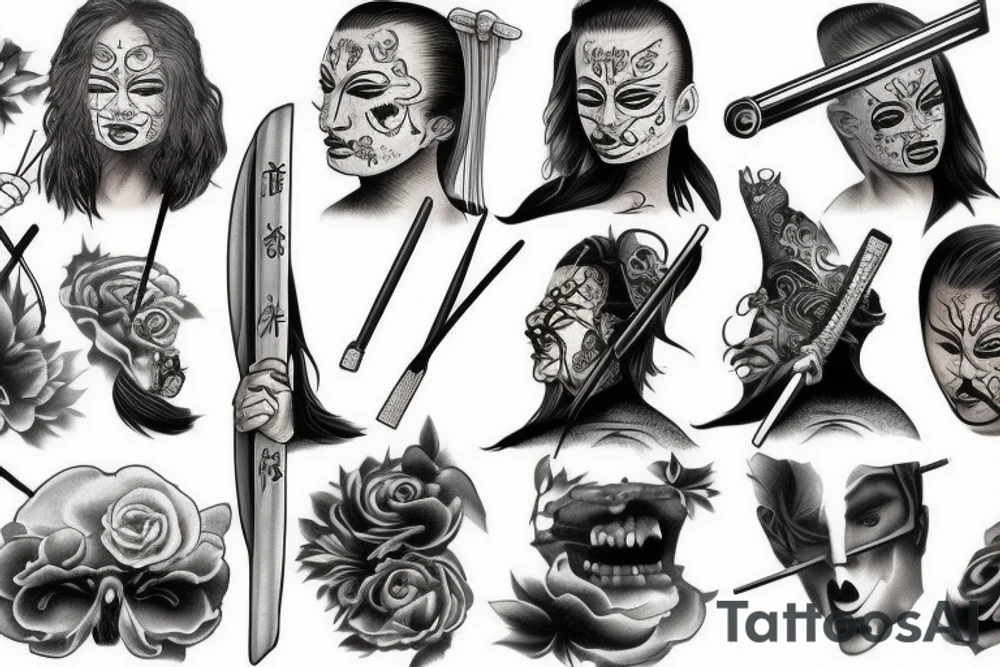 katana tattoo idea