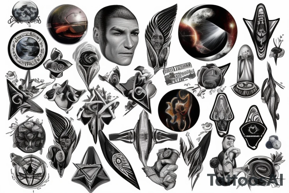 trek insignia with science tattoo idea